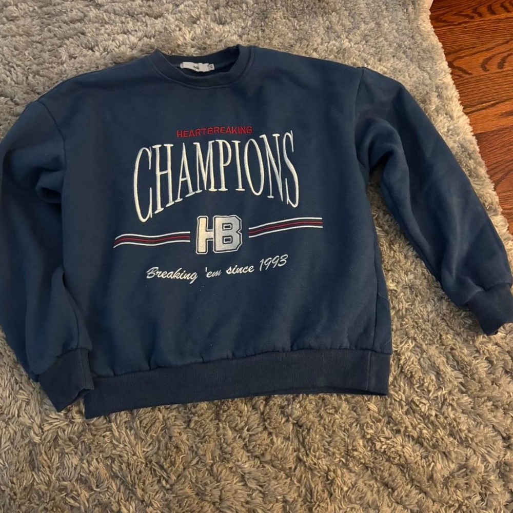Adika Heartbreaking Champions Navy Crewneck Sweater